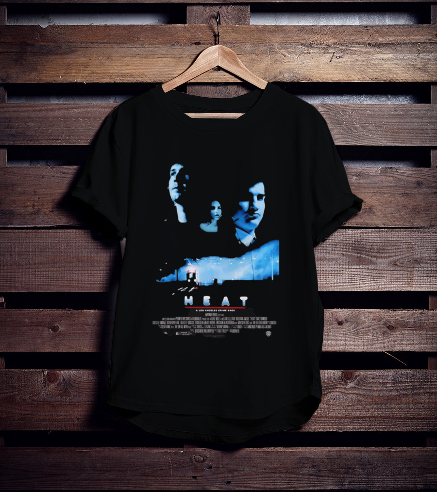 Heat A Los Angeles Crime Saga Luke Null Film Visages And Cityscape T-Shirt