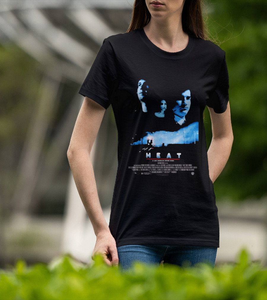 Heat A Los Angeles Crime Saga Luke Null Film Visages And Cityscape T-Shirt