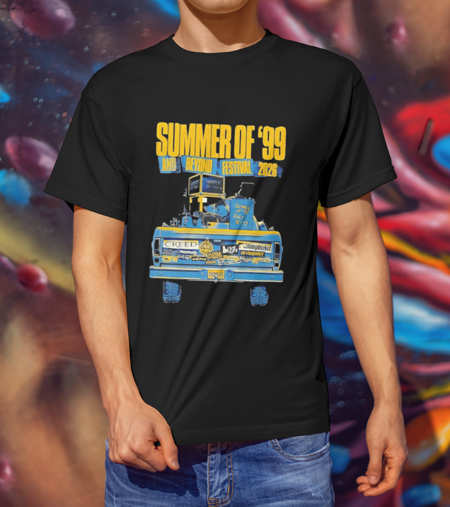 Summer Of '99 And Beyond Festival 2026 Creed Limp Bizkit Sevendust July 18 19 T-Shirt