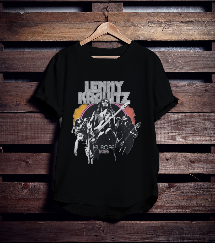 Lenny Kravitz 2026 Tour Europe Retro Rock T-Shirt