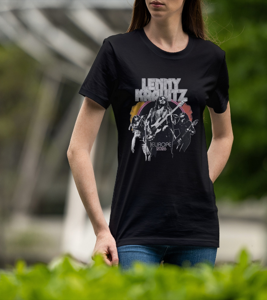 Lenny Kravitz 2026 Tour Europe Retro Rock T-Shirt
