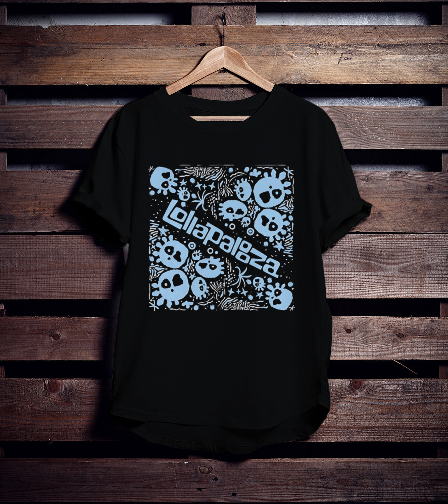 Lollapalooza Blue Skulls Festival T-Shirt