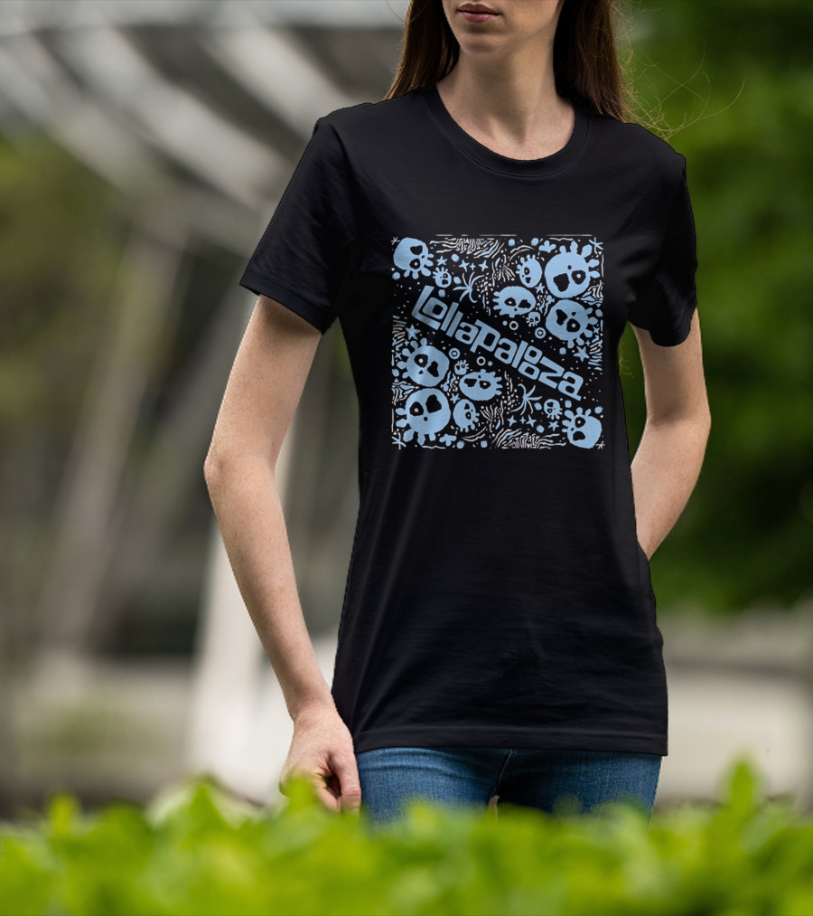 Lollapalooza Blue Skulls Festival T-Shirt