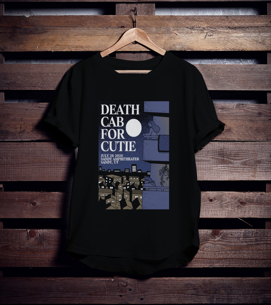 Death Cab For Cutie July 28 2026 Sandy Amphitheater Concert Sandy UT T-Shirt