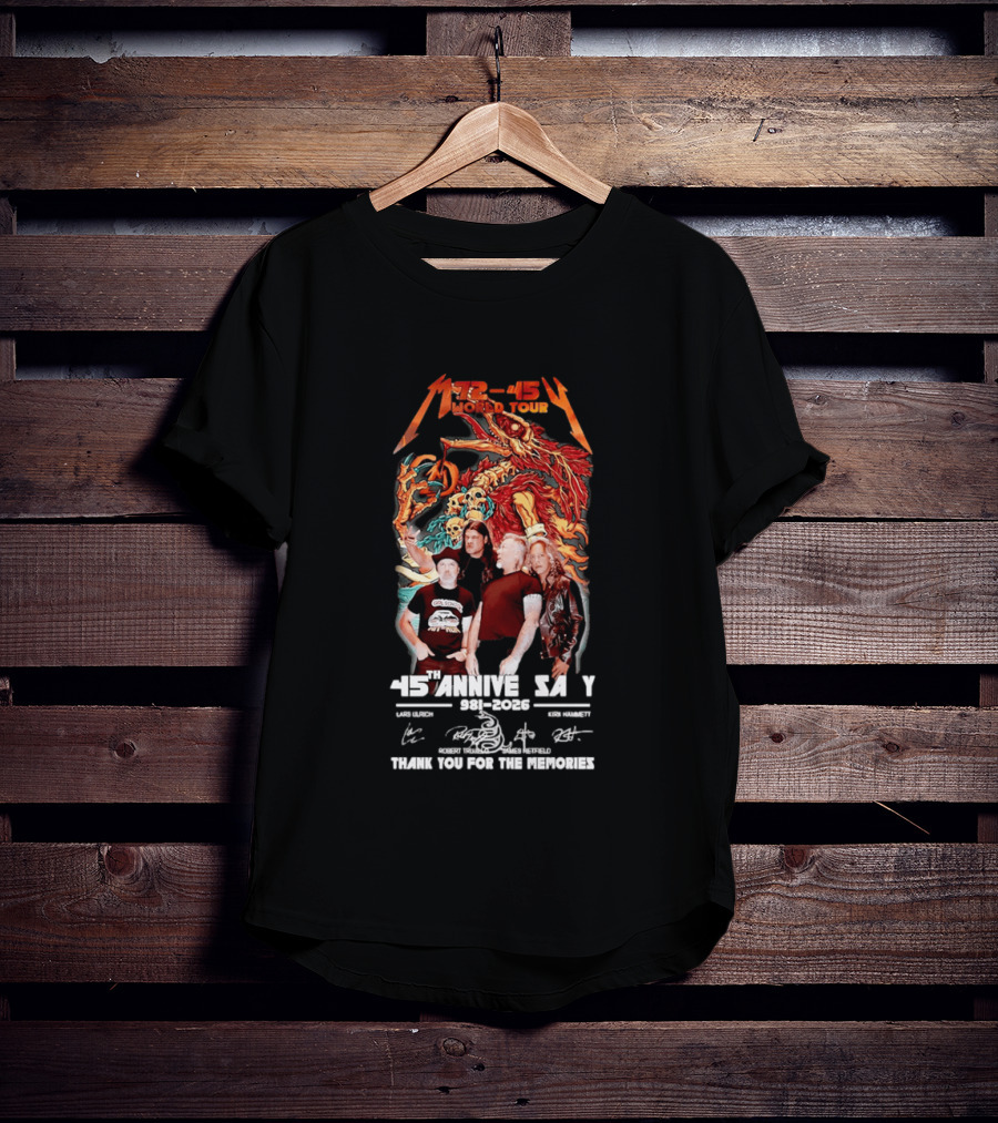 M72 45 World Tour 45th Anniversary 1981 2026 Thank You For The Memories T-Shirt