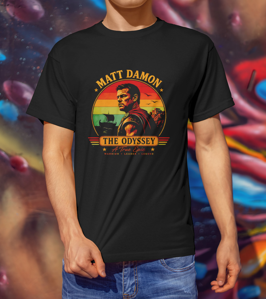 Matt Damon The Odyssey Warrior Leader Legend A True Epic T-Shirt