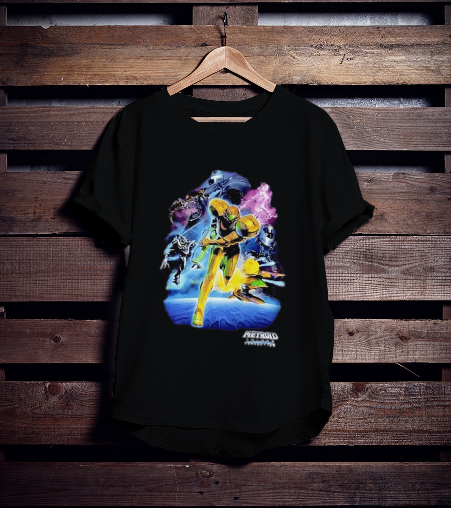 Metroid Prime 3 Corruption Samus Aran Action Scene T-Shirt