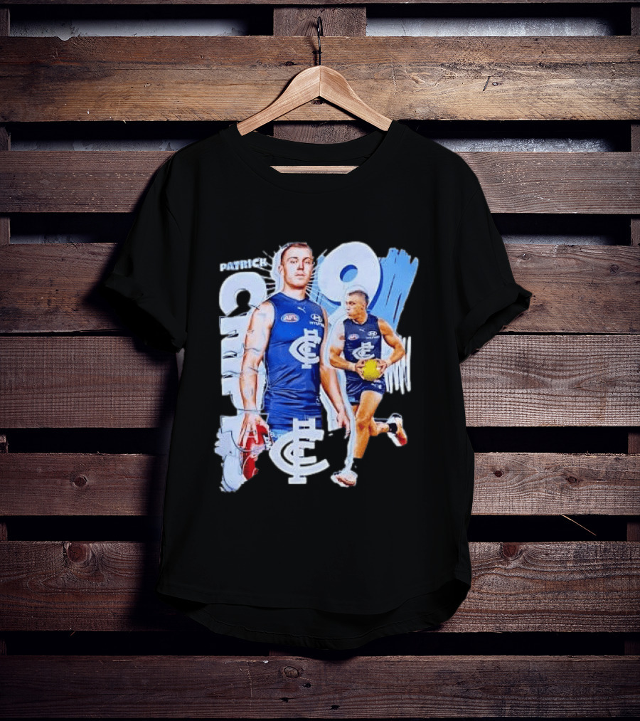 Patrick Cripps Carlton Blues AFL Star Number 9 T-Shirt