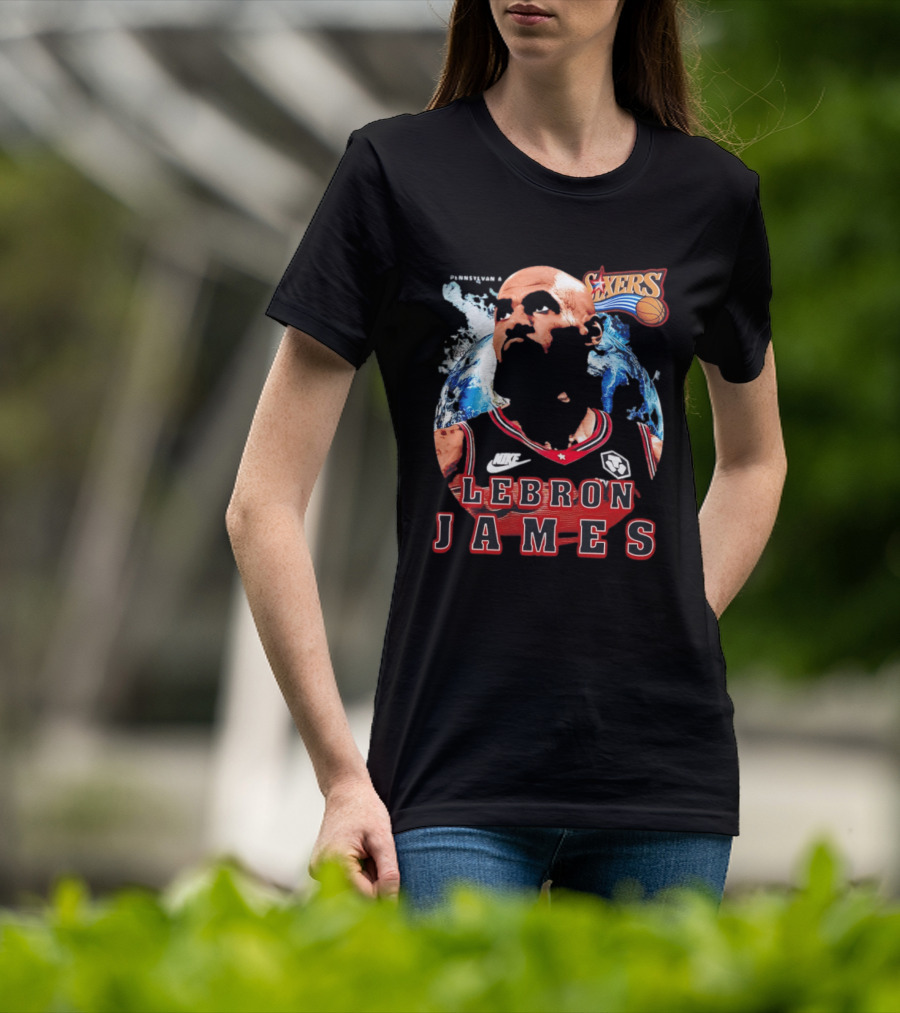 Philadelphia 76ers Nike LeBron James Mashup T-Shirt