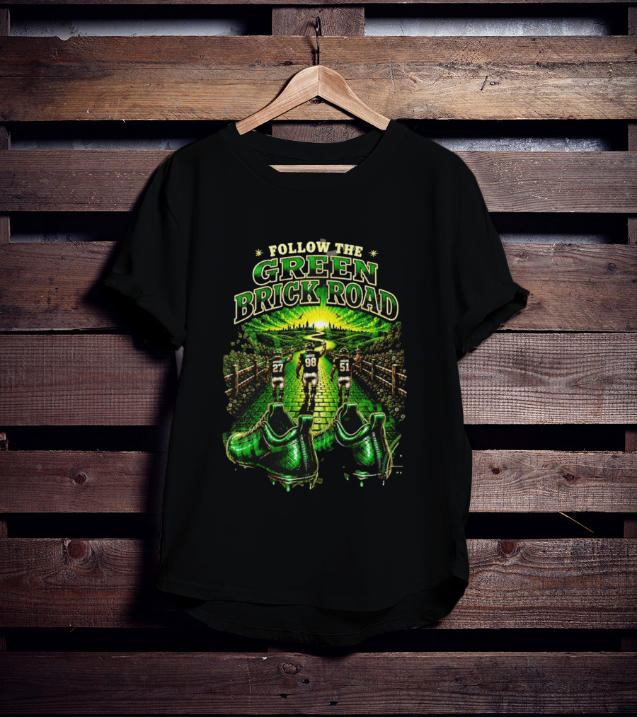 Philadelphia Eagles Follow The Green Brick Road Fantasy Football T-Shirt