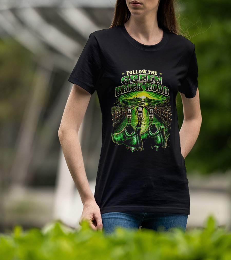 Philadelphia Eagles Follow The Green Brick Road Fantasy Football T-Shirt