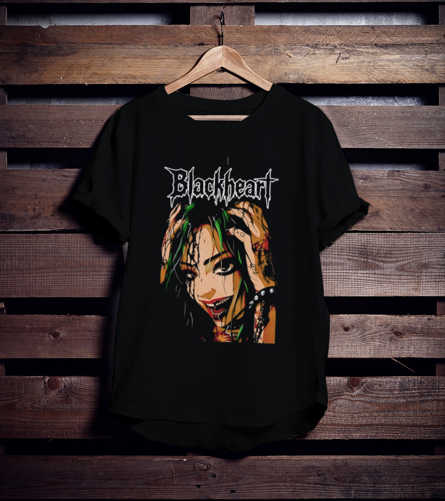 Shotzi Blackheart Knows Blackheart Green Hair T-Shirt