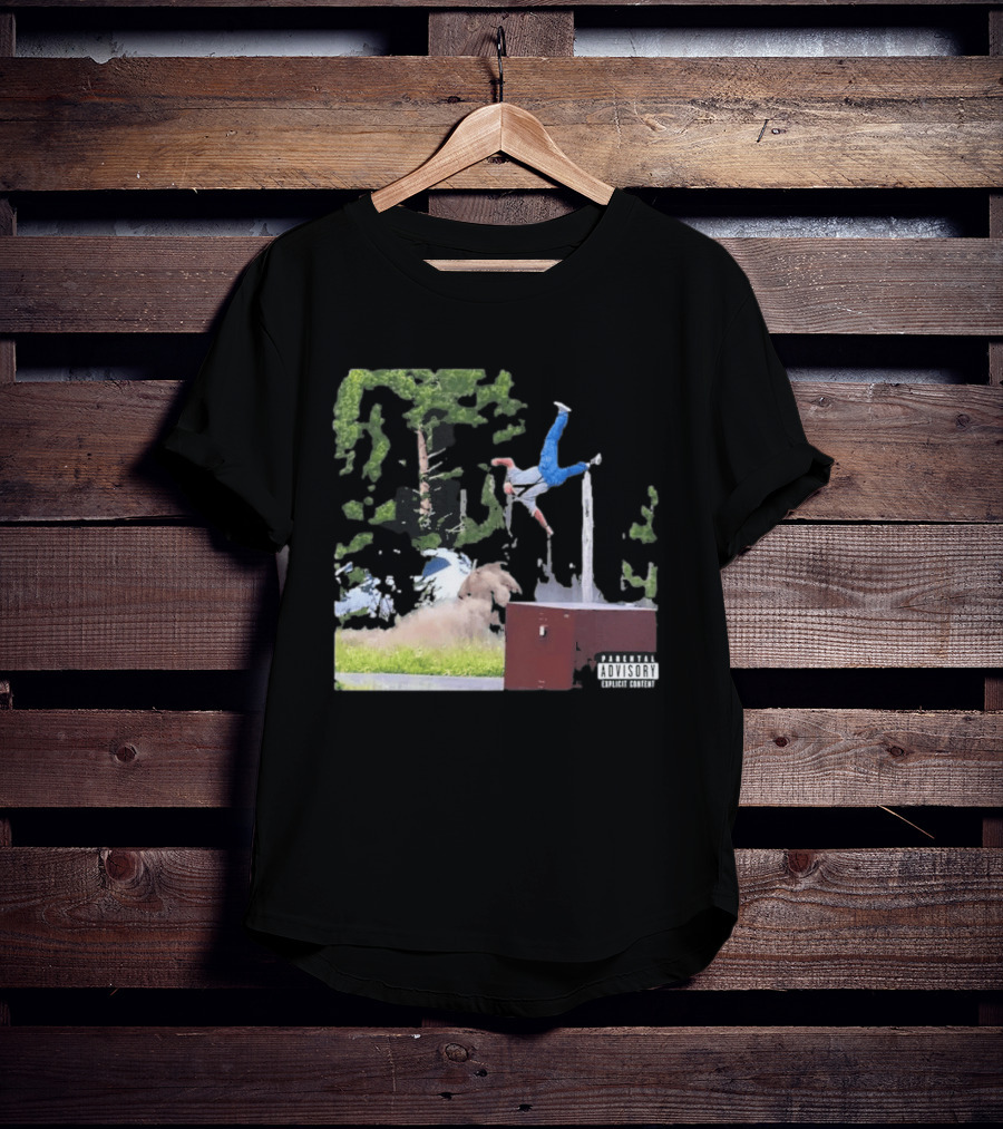 Yellowstone National Park Bison Encounter Scenic Humor Parental Advisory T-Shirt