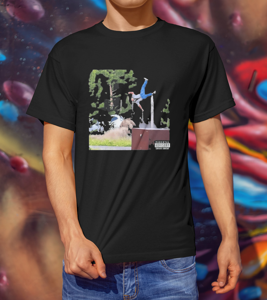 Yellowstone National Park Bison Encounter Scenic Humor Parental Advisory T-Shirt
