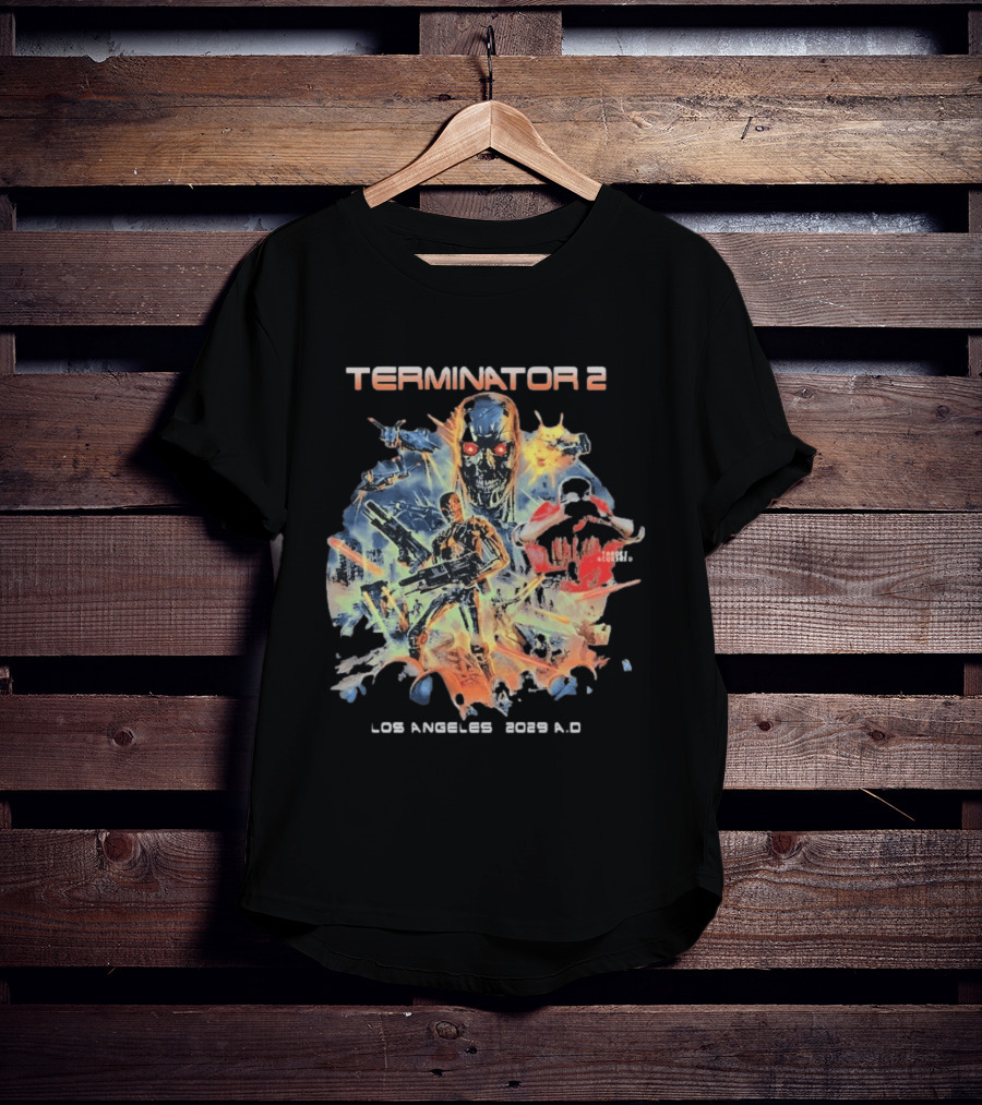 Terminator 2 Los Angeles 2029 A.D. Future War T-Shirt