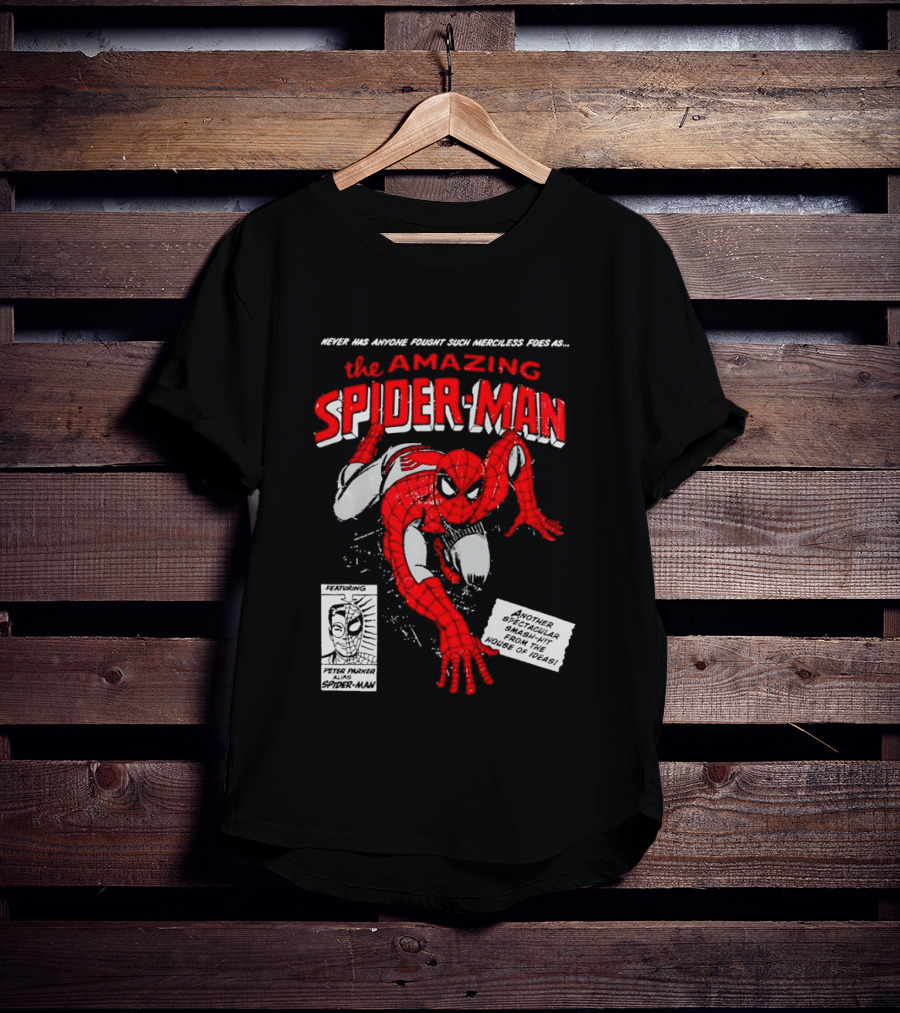 Never Has Anyone Fought Such Merciless Foes As The Amazing Spider Man Marvel Superhero T-Shirt