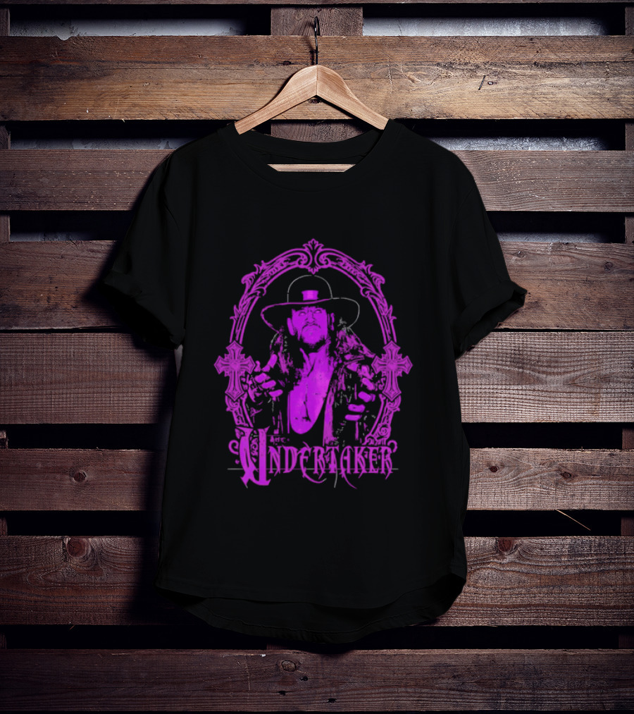 The Deadman Rising Undertaker WWE Mirror Frame T-Shirt