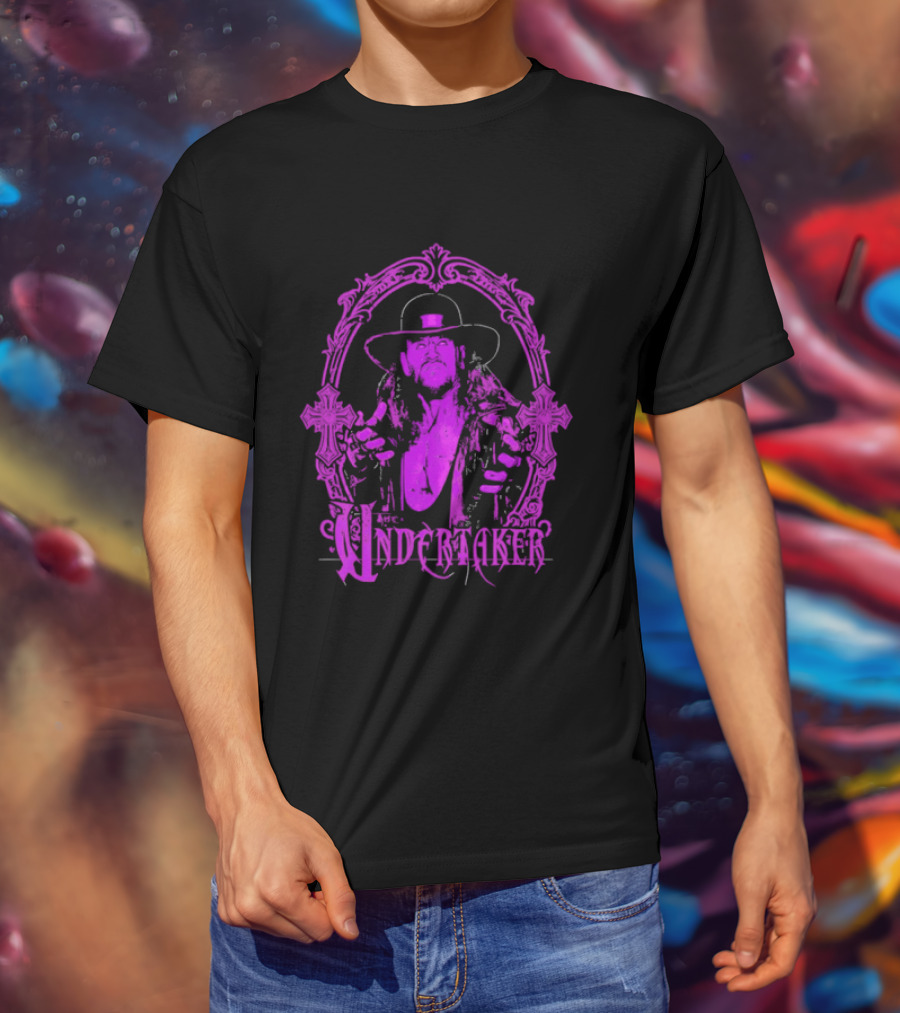 The Deadman Rising Undertaker WWE Mirror Frame T-Shirt