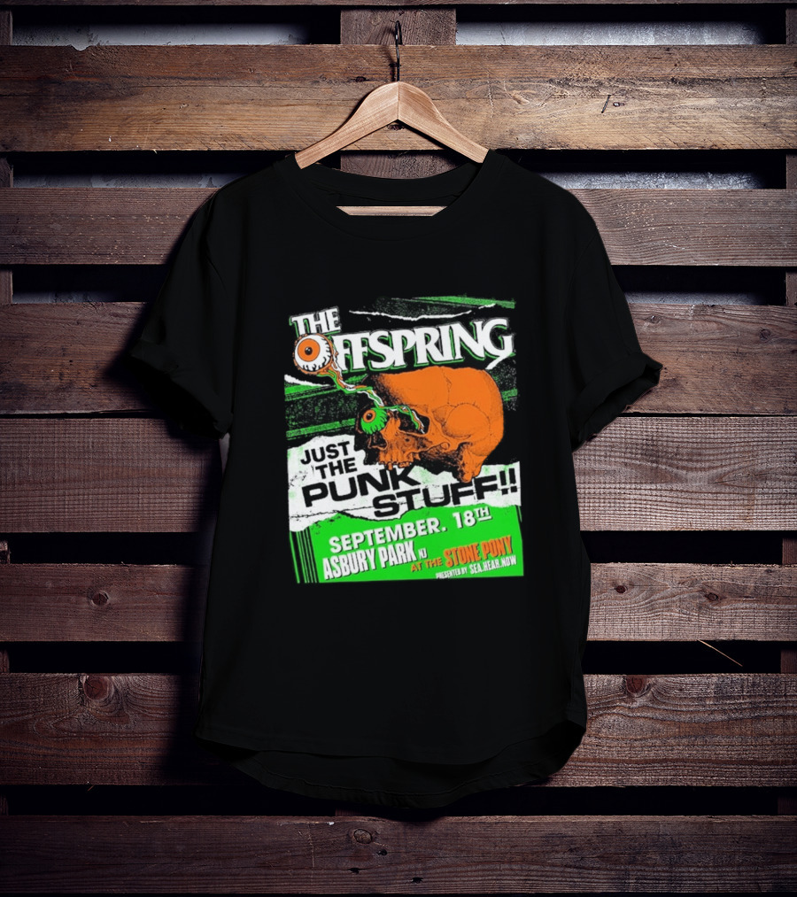 The Offspring Just The Punk Stuff Asbury Park NJ Stone Pony September 18th T-Shirt