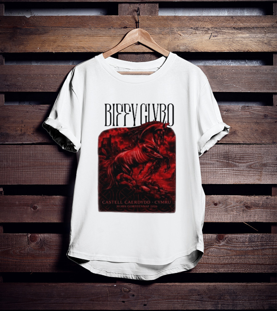 Biffy Clyro Castell Caerdydd Cymru 30 Mis Gorffennaf 2026 T-Shirt