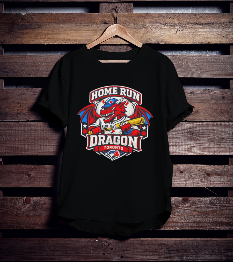 Toronto Blue Jays Home Run Dragon Toronto Royal Blue T-Shirt