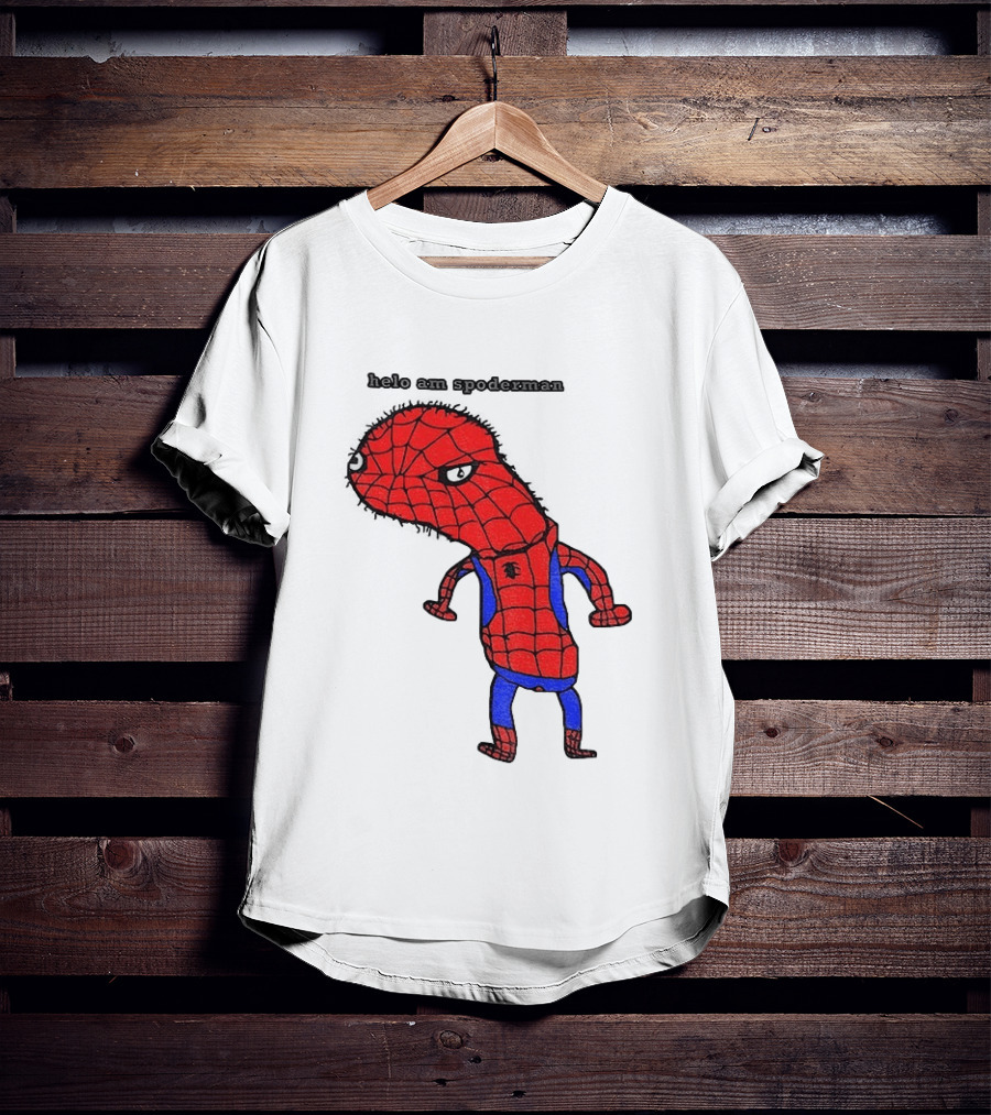 Helo Am Spoderman Spiderman Marvel Superhero Meme 2026 Comic Book T-Shirt