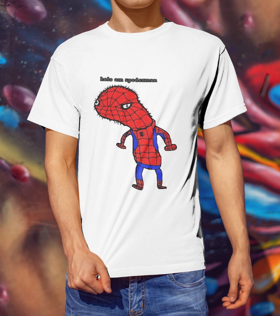 Helo Am Spoderman Spiderman Marvel Superhero Meme 2026 Comic Book T-Shirt