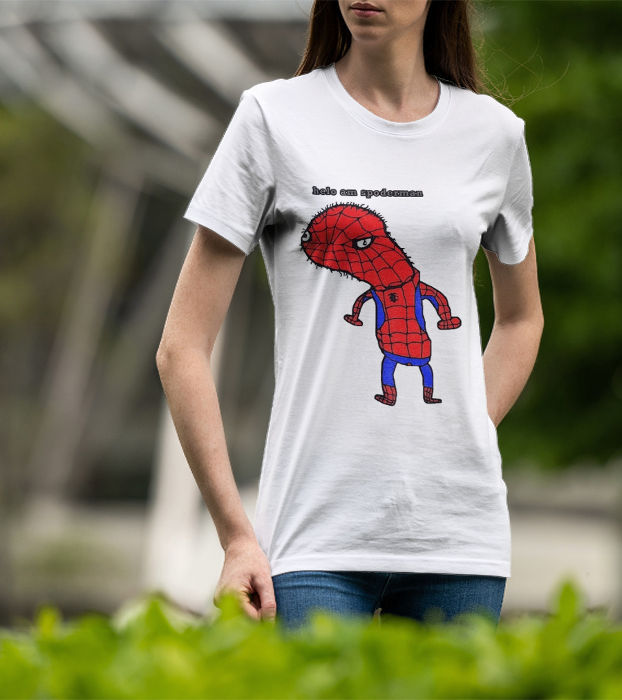 Helo Am Spoderman Spiderman Marvel Superhero Meme 2026 Comic Book T-Shirt