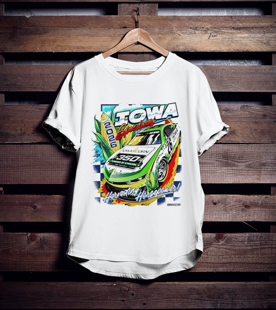 Iowa Speedway Harvesting Horsepower 2026 Iowa Corn 350 NASCAR T-Shirt