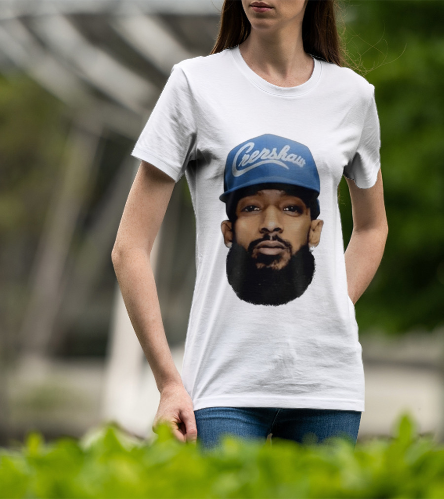 Nipsey Hussle Crenshaw Blue Cap T-Shirt