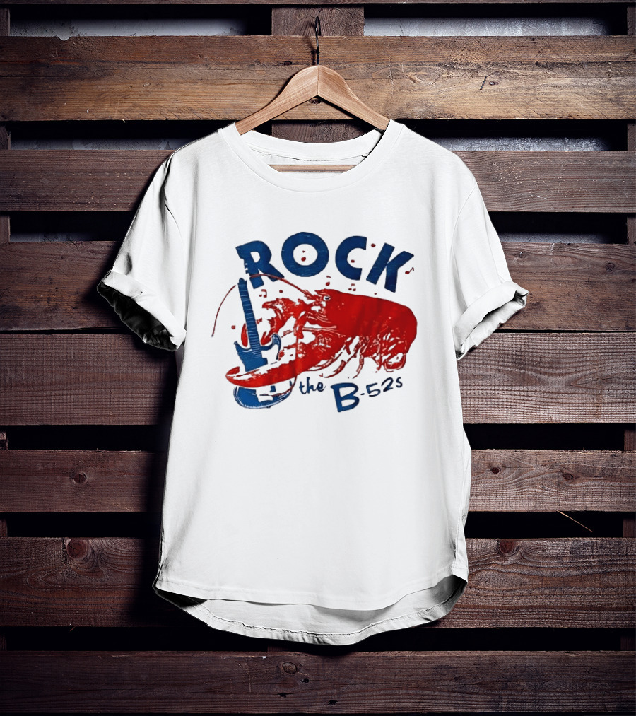 Rock The B 52s Lobster Guitar Music T-Shirt