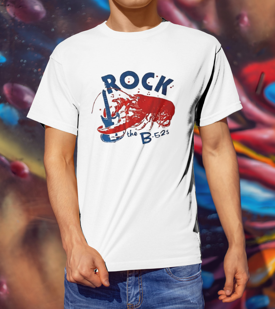 Rock The B 52s Lobster Guitar Music T-Shirt