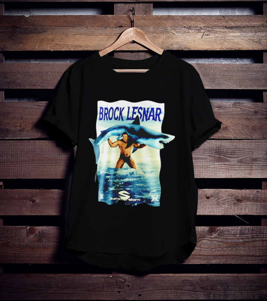 Brock Lesnar SummerSlam 2003 Shark WWE Wrestling Event T-Shirt