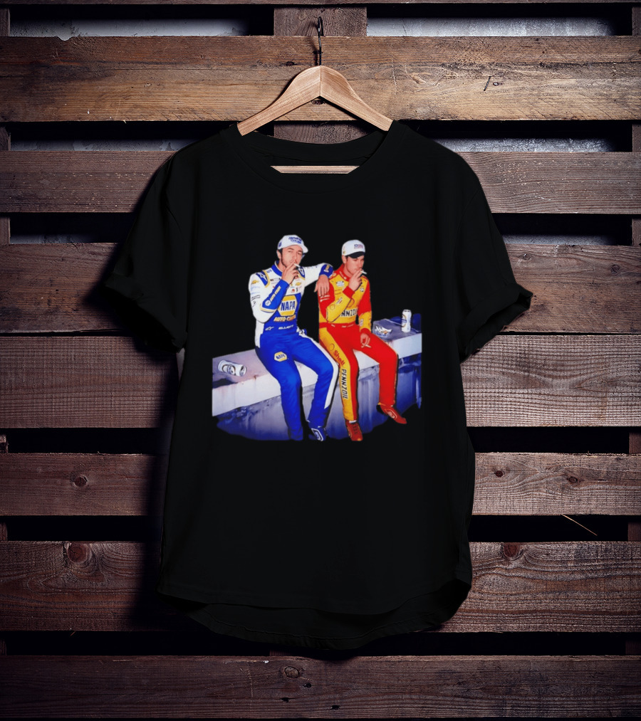Chase Elliott Joey Logano Smoking NAPA Shell Pennzoil Hendrick Carscom T-Shirt