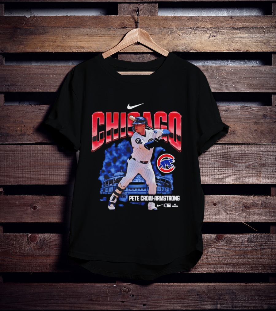 Chicago Cubs Pete Crow Armstrong Nike Wrigley Field Player Action T-Shirt