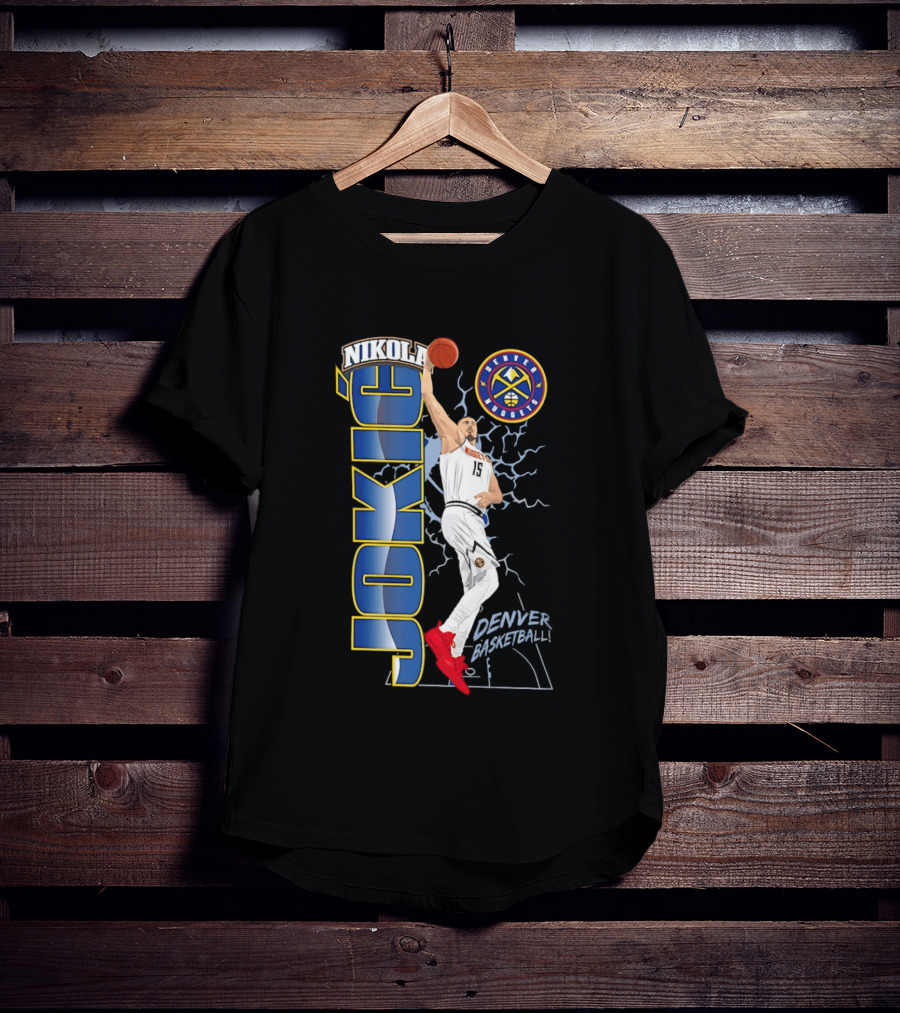 Denver Nuggets Nikola Jokić Basketball Dunk T-Shirt