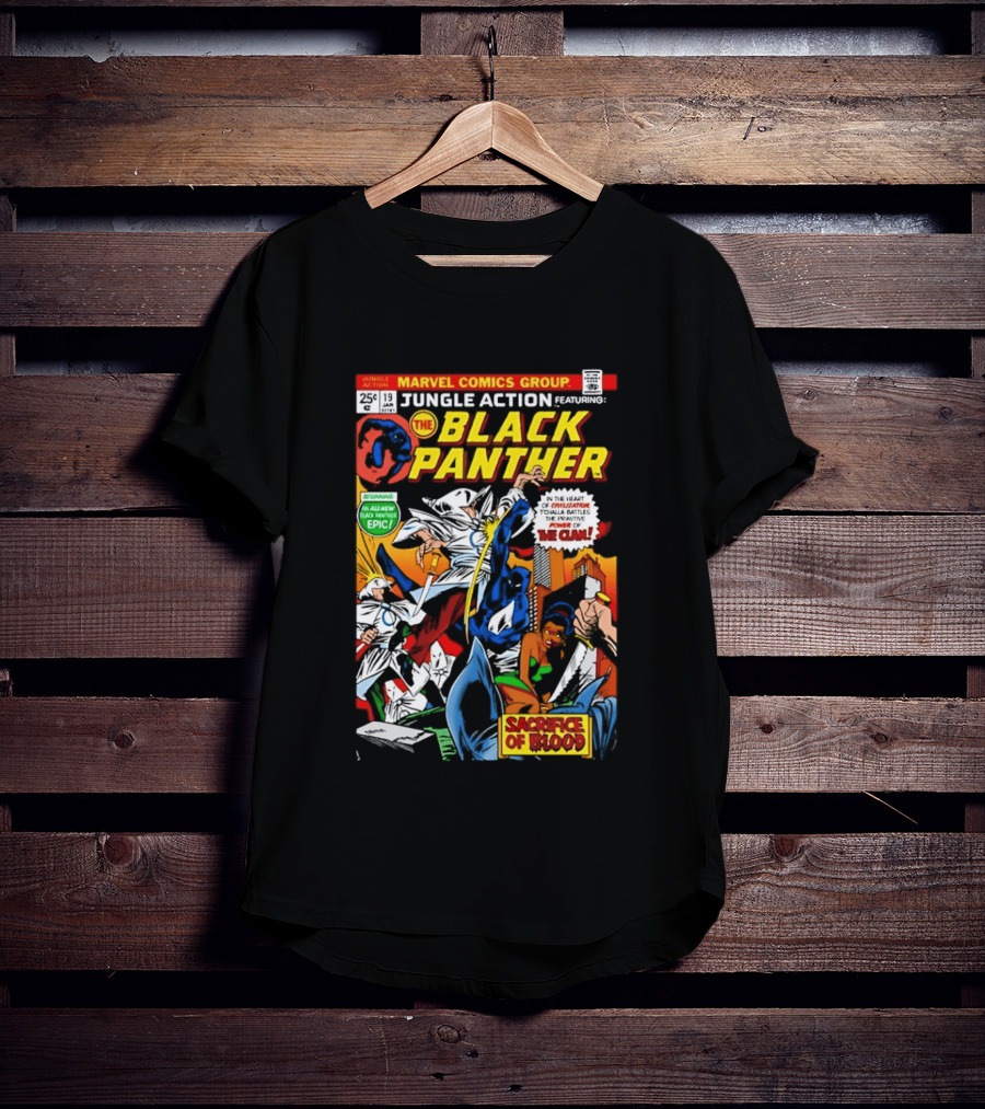 Jungle Action Featuring The Black Panther Marvel Comics Epic Sacrifice Of Blood T-Shirt