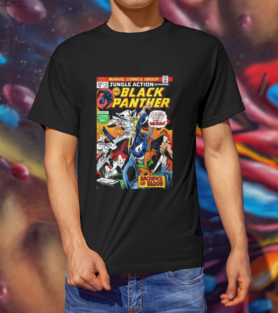 Jungle Action Featuring The Black Panther Marvel Comics Epic Sacrifice Of Blood T-Shirt