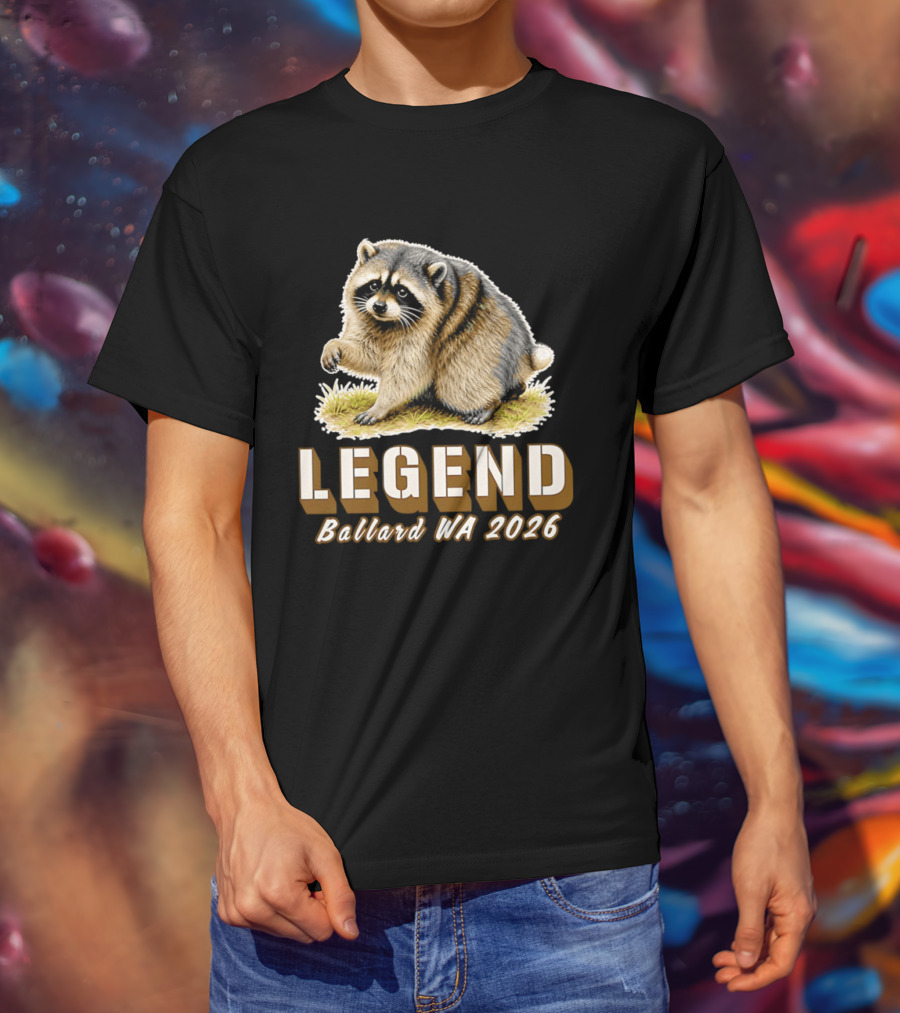 Legend Raccoon Ballard WA 2026 T-Shirt