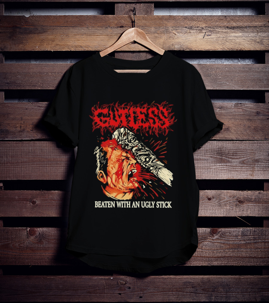 Gutless Beaten With An Ugly Stick Bloody T-Shirt