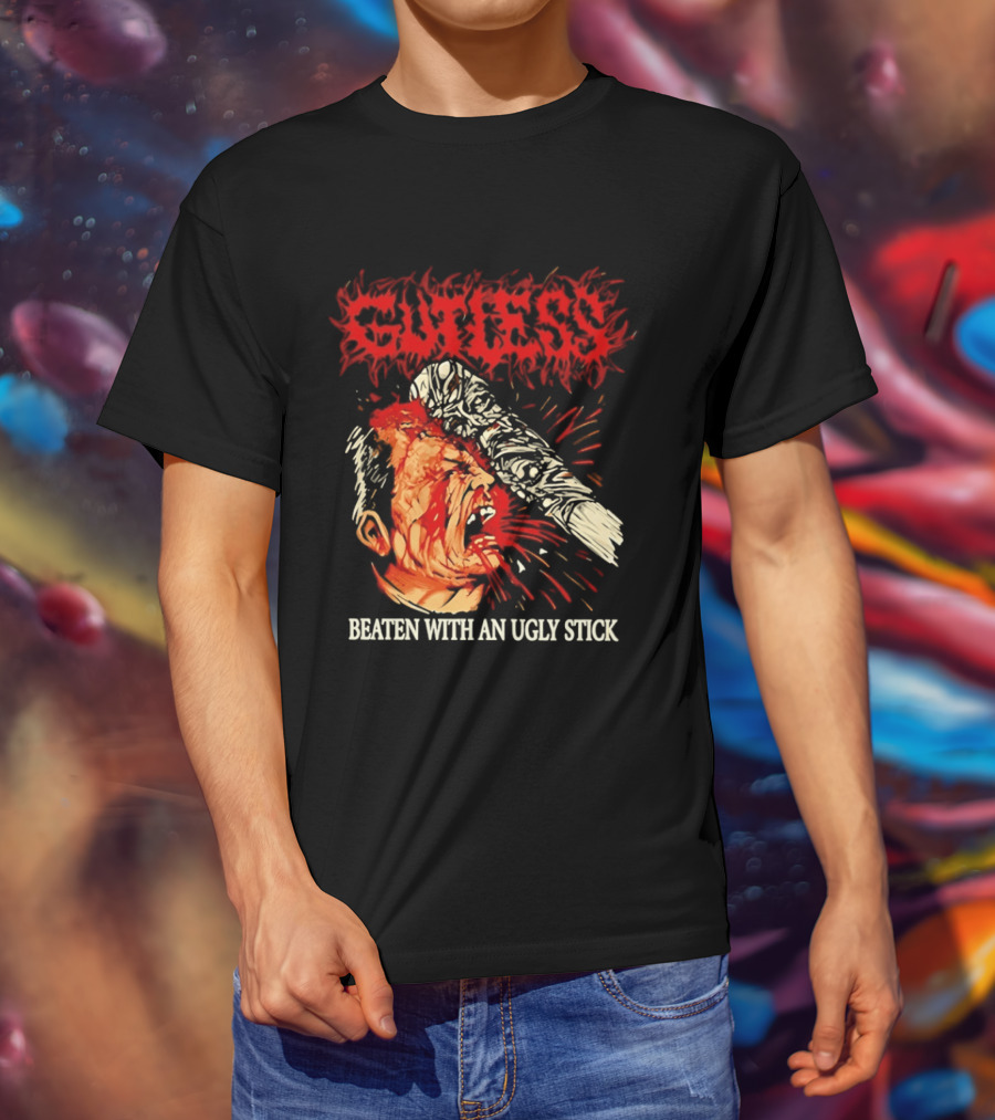Gutless Beaten With An Ugly Stick Bloody T-Shirt