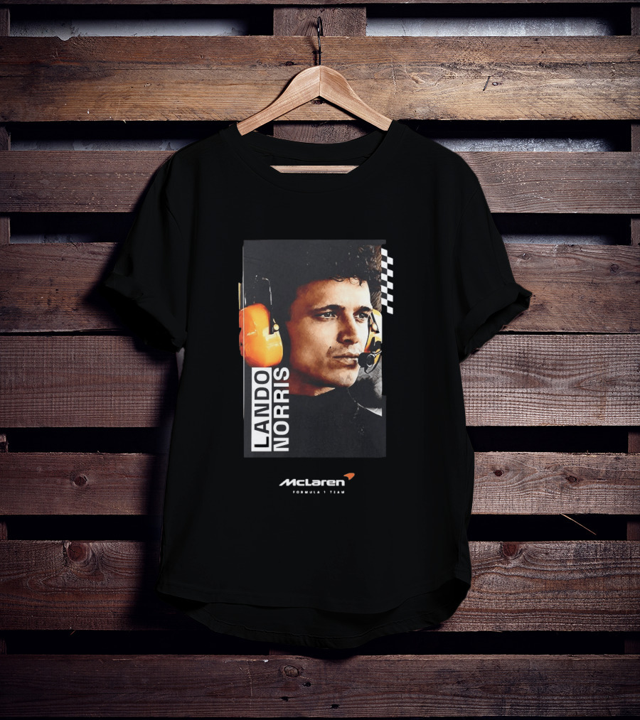 Lando Norris McLaren Formula 1 Team Racing Headset T-Shirt