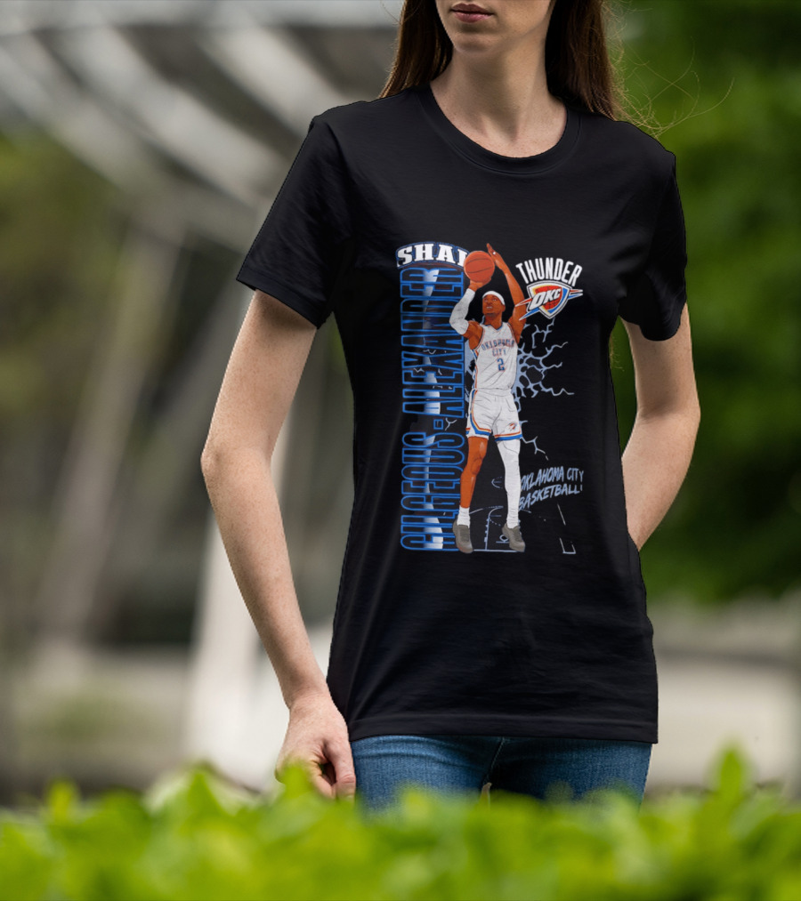 Shai Gilgeous Alexander Oklahoma City Thunder Basketball OKC T-Shirt