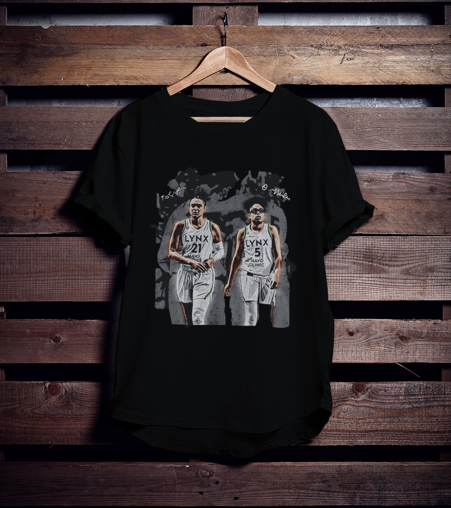 Olivia Miles Kayla McBride Minnesota Lynx Basketball WNBA Mayo Clinic Signatures T-Shirt