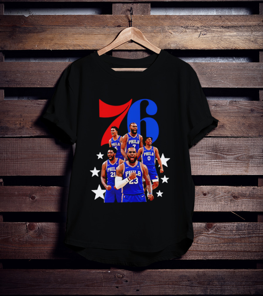Philadelphia 76ers Players 23 21 7 0 Basketball Team Stars T-Shirt