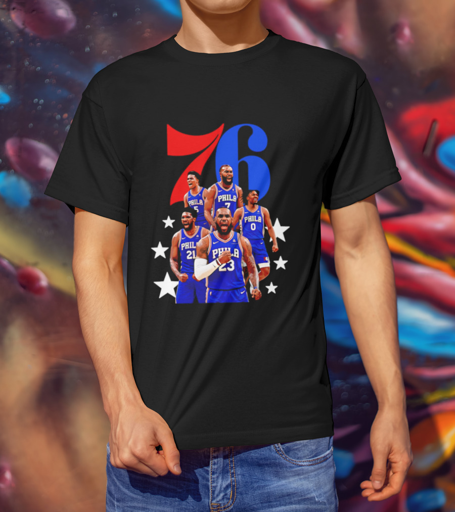 Philadelphia 76ers Players 23 21 7 0 Basketball Team Stars T-Shirt
