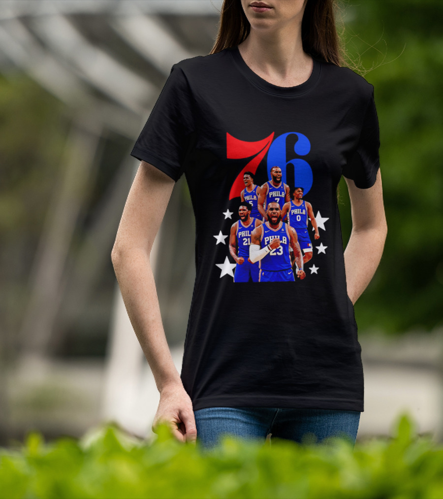 Philadelphia 76ers Players 23 21 7 0 Basketball Team Stars T-Shirt