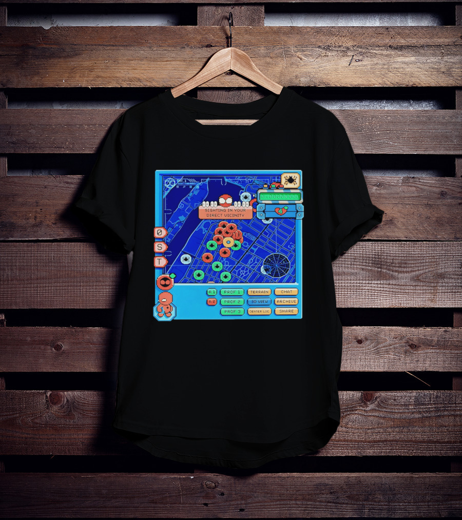 Sighting In Your Direct Vicinity Spider Man Pixel 00.00.00 T-Shirt