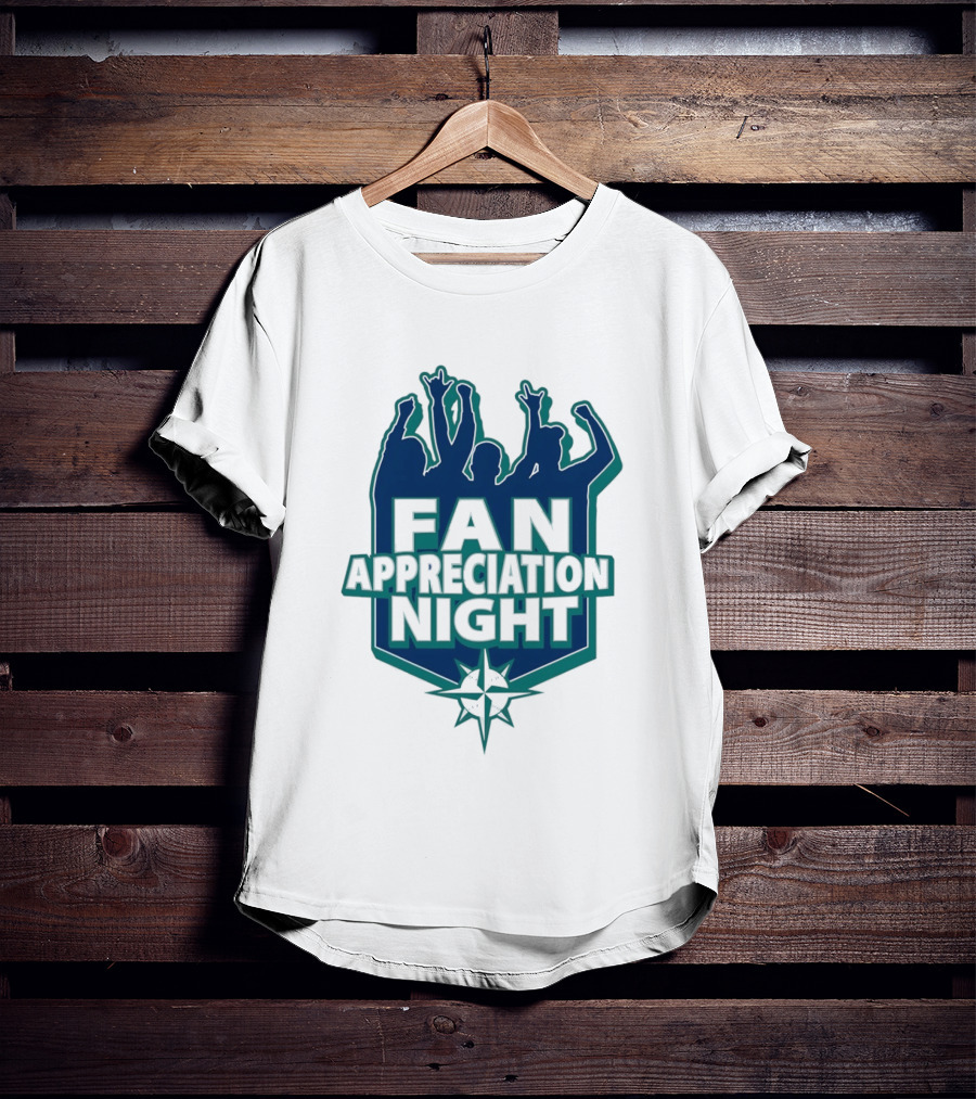 Seattle Mariners Fan Appreciation Night 2026 Baseball Event T-Shirt