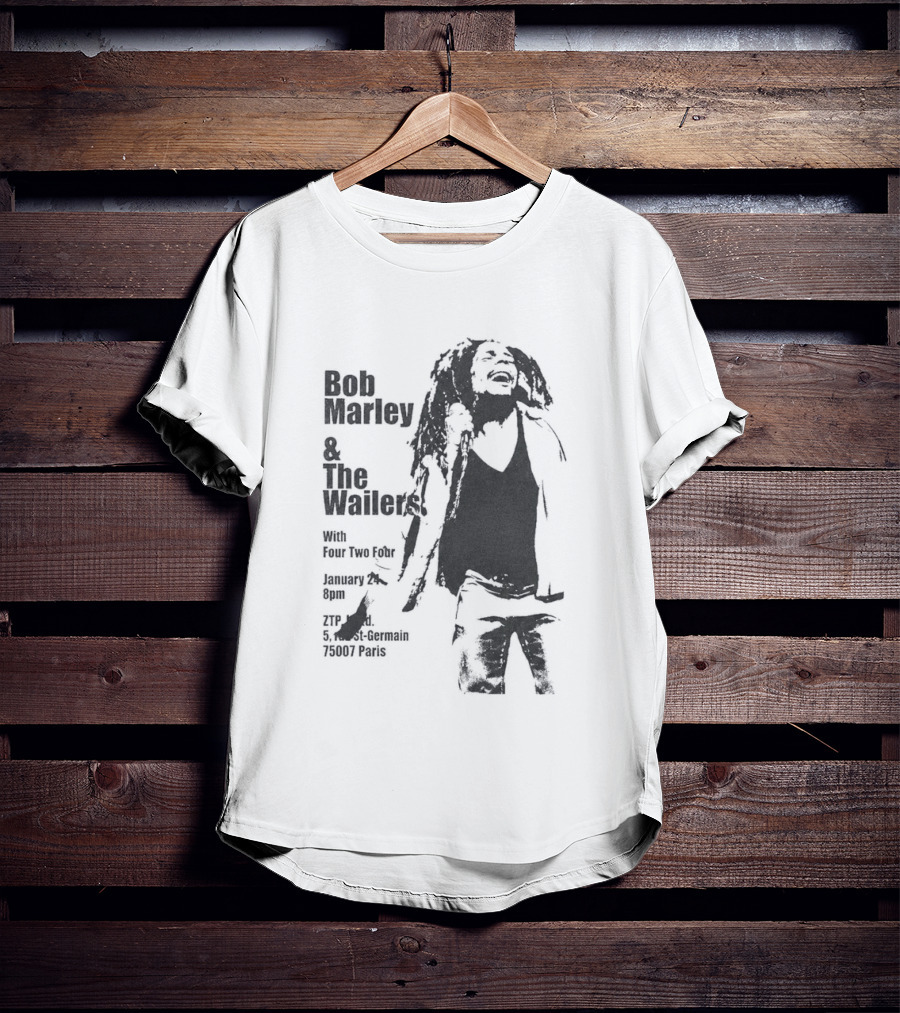 Bob Marley And The Wailers Hurricane Wisdom Kingston Jamaica Performance T-Shirt